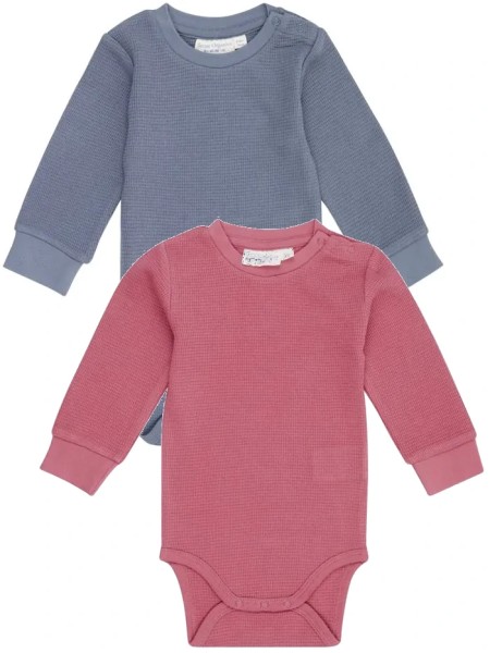 Body - langarm - blaugrau oder dunkelrosa - Milan