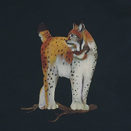 Shirt - langarm - Luchs Großmotiv - Royal Lynxes