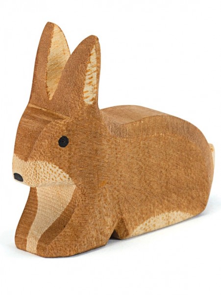 Hase - braun gefleckt - sitzend