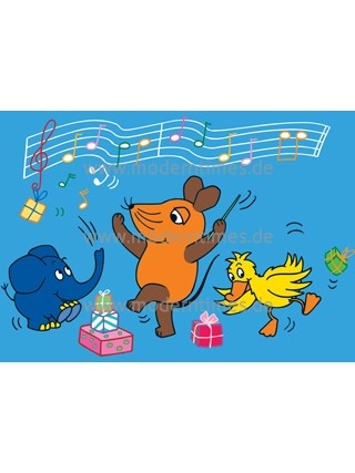 Postkarte - Maus - Geburtstagsständchen