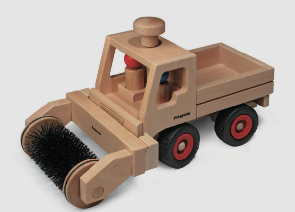 Kehraufsatz für den Unimog - aus Buchenholz - Made in Germany