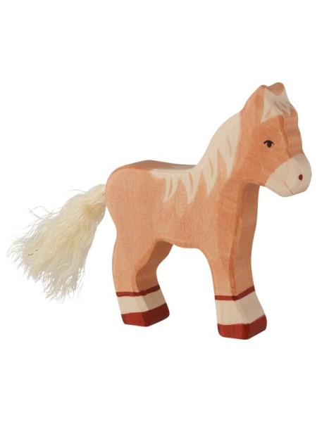 Fohlen - stehend - hellbraun