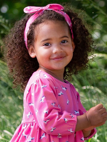 Haarband mit Schleife - Polka Pony - pink