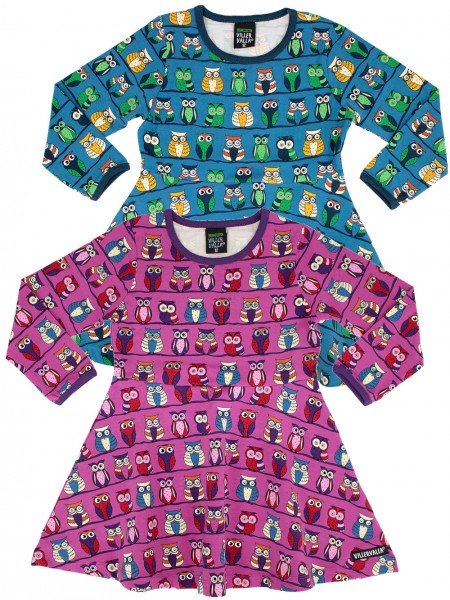 Schwingkleid Eule - langarm