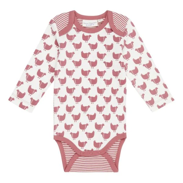 Body - langarm - Hühner Alloverprint - Yvon