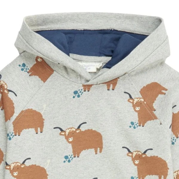 Sweatpulli mit Kapuze - mit Hochlandrindern - Jonas