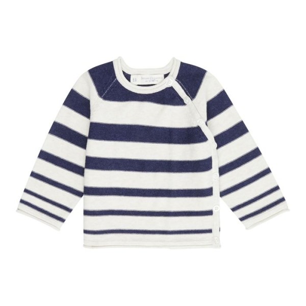 Baby Strickjacke Picasso - navy gestreift