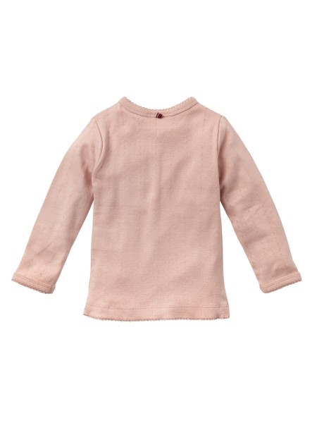 Baby Shirt - langarm - rosenholz