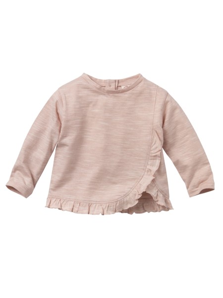 Baby Shirt - langarm - rosenholz