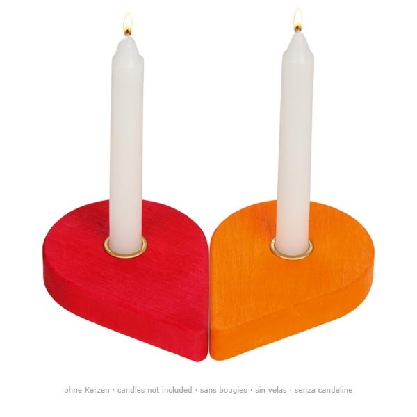 Geburtstagskranz - 6 bunte Kerzenhalter