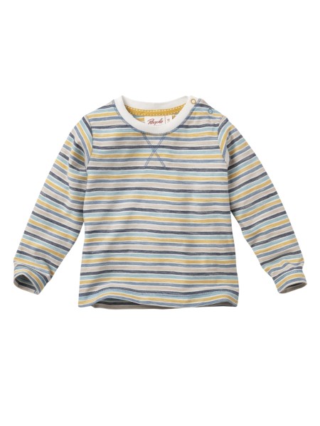 Baby Shirt - langarm - bunt geringelt