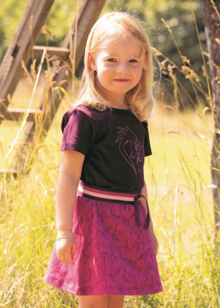 Skort Pferdedruck - berry