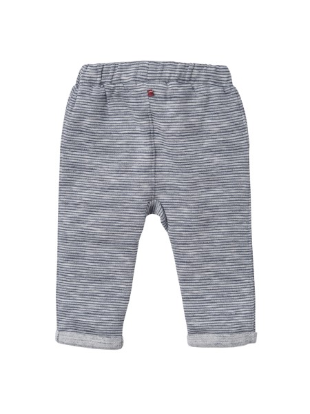 Baby Hose - jeansblau - geringelt