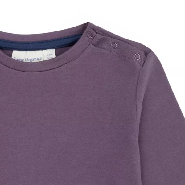 Mädchen Shirt - langarm - dunkelrosa oder aubergine - Arlena