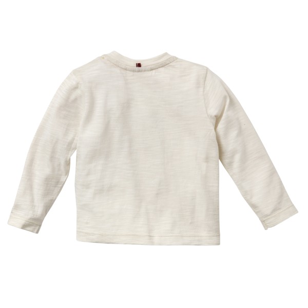 Baby Langarmshirt - weiß - Affenfreunde