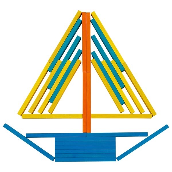 Bausteine Farbenreich - 200 Stück - aus Ahornholz