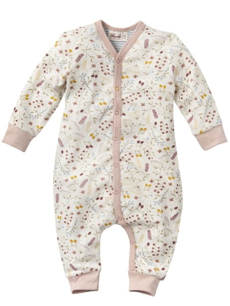 Overall - weiß - Druck Blumenwiese