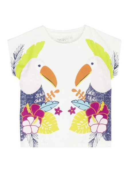 Mädchen T-Shirt Dora - mit Vogel Druck