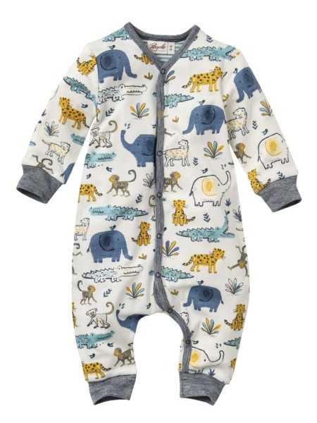 Overall - weiß - Druck Savanne