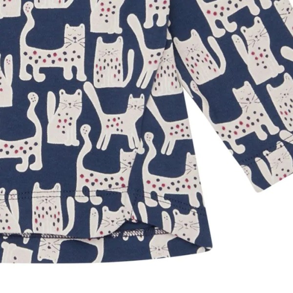 Baby Shirt - langarm - mit Katzen - Klara