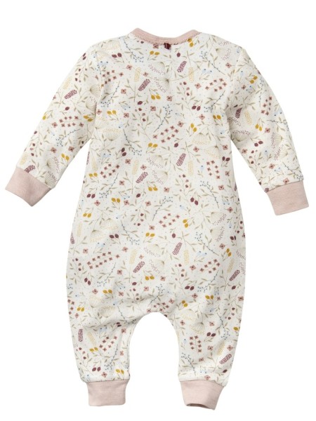 Overall - weiß - Druck Blumenwiese