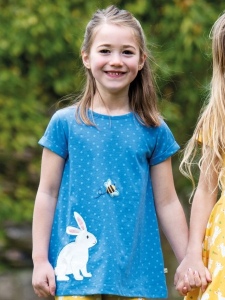 Shirt - kurzarm - mit Hasen Applikation