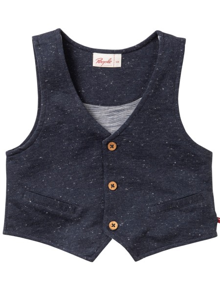 Sweat Weste - dunkelblau mélange