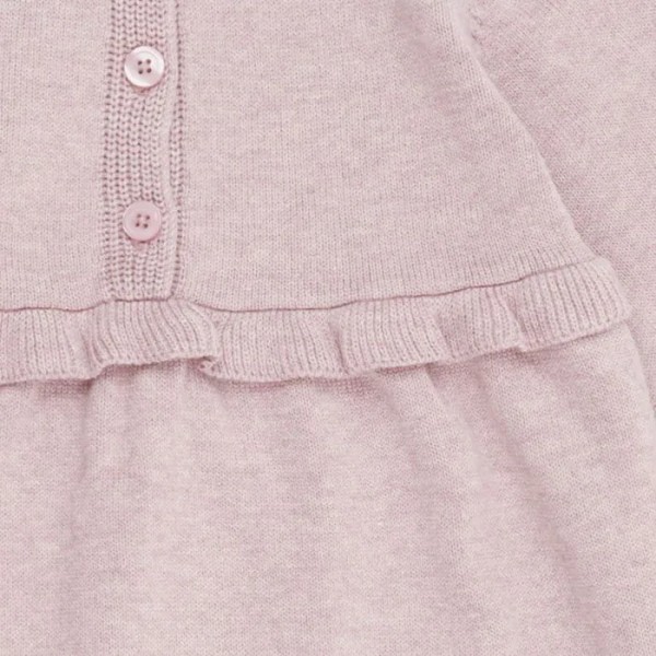 Mädchen Strickkleid - sand und altrosa - Flora