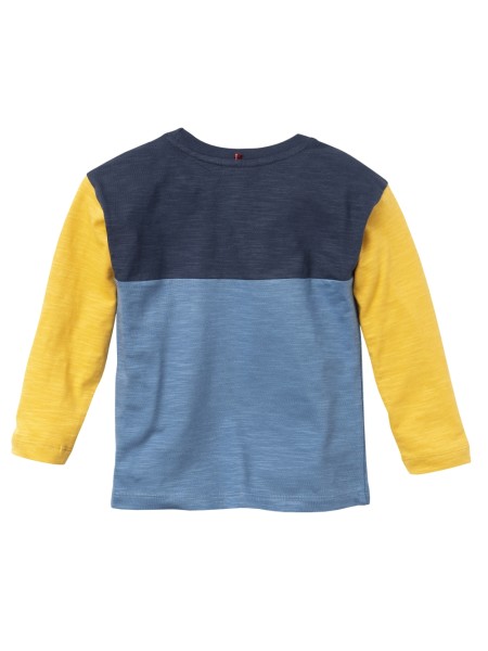 Shirt - langarm - mit aufgesetzter Tasche