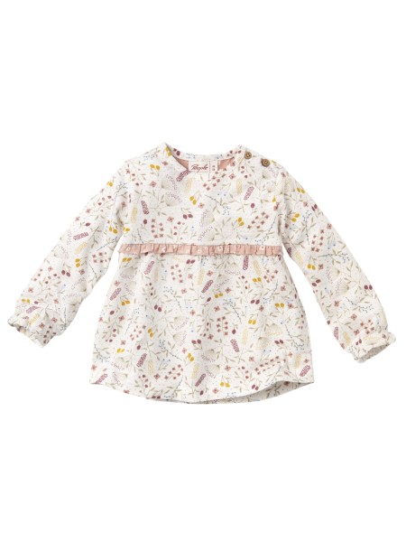 Baby Shirt - langarm - Blumenwiese