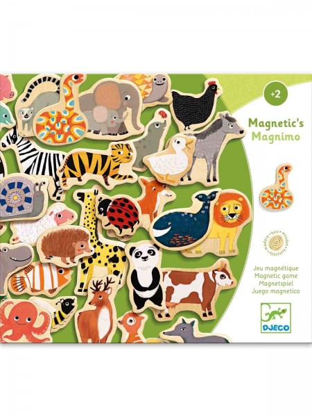 Holz Magnete - 36 Tiere - Magnimo