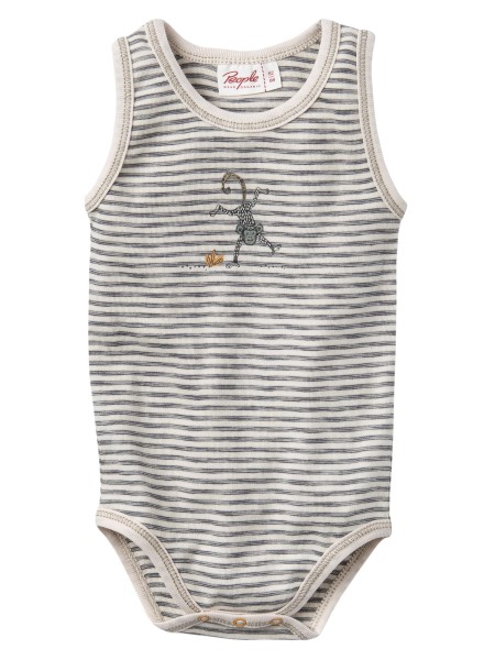 Body - ohne Arm - schiefergrau geringelt - kleiner Affe