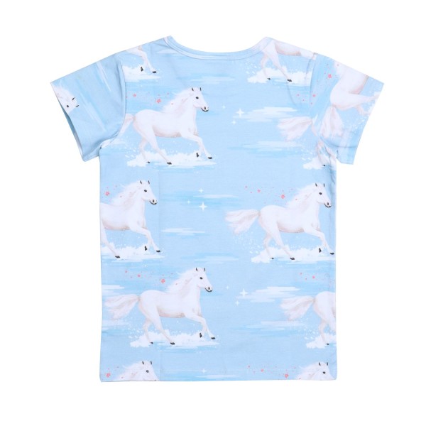 Shirt - kurzarm - White Horses - Alloverprint
