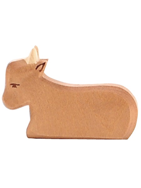 Ochse liegend - klassische Krippenfigur