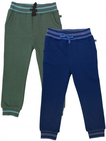 Sweathose - waldgrün und tintenblau
