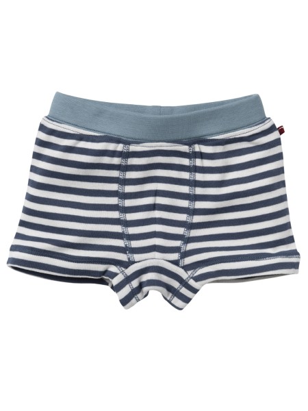 Boxer Shorts - 2er Pack - Nashorn und dunkelblau geringelt