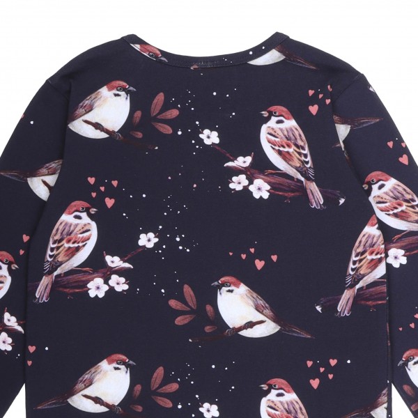 Shirt - langarm - little Sparrows - Spatzen