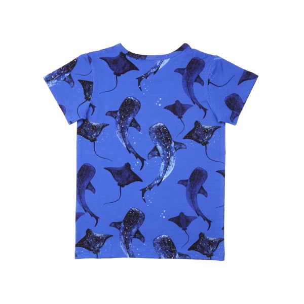 Shirt - kurzarm - Whales Eagle Rays - Alloverprint