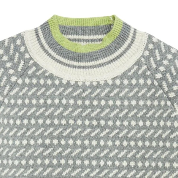 Kinder Strickpullover - anthrazit/beige - Kuruk