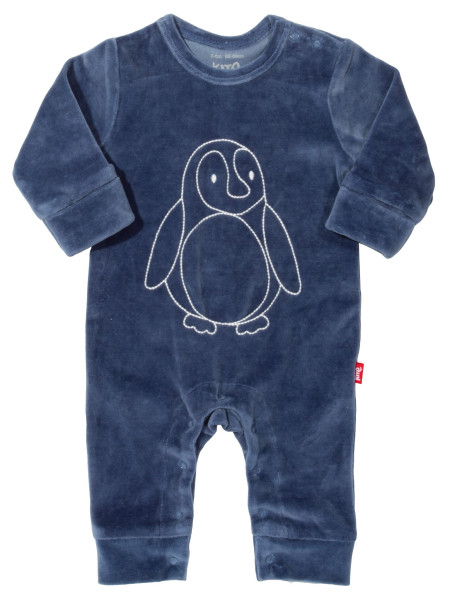 Strampelanzug - Pinguin - navy